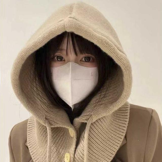 여자 여자 겨울 직장인 출근 룩 바라클라바 넥 워머