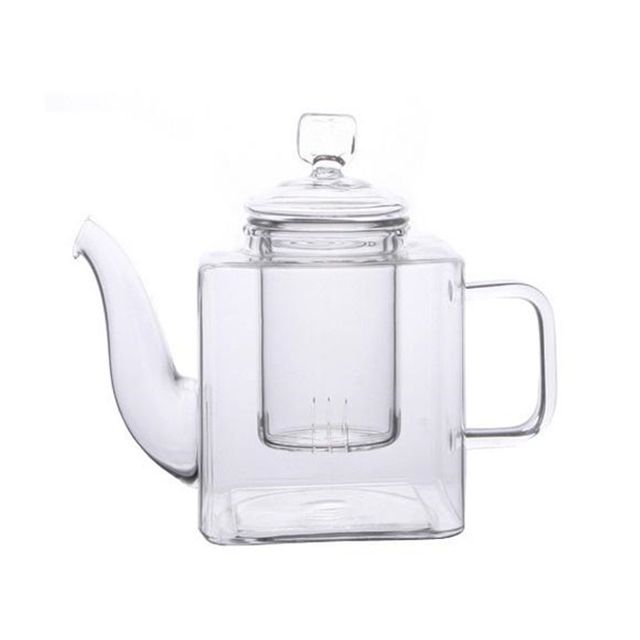 사각 유리 티포트 390ml 무지 YU098 티용품 카페 커
