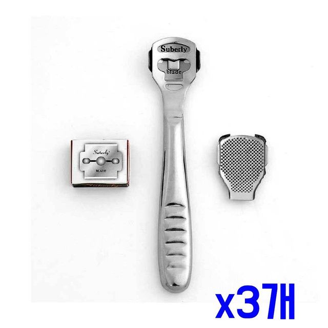 TBZ 발 각질케어 올 스텐 위생 콘커터 풋파일 세트 x3개