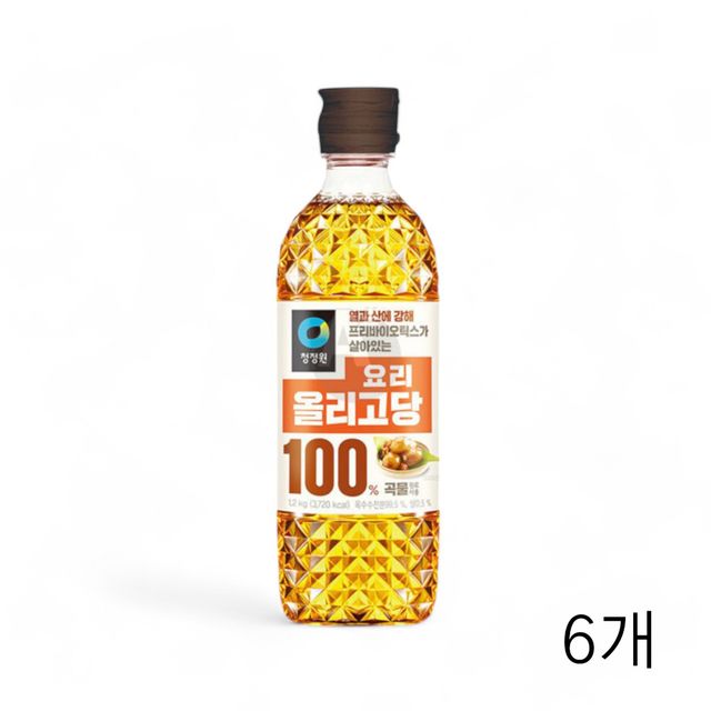 청정원 요리 올리고당 1.2kg X 6개 설탕대용 식자재