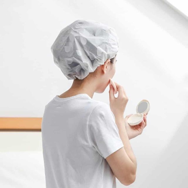 샤워캡(그레이) 방수헤어캡 헤어비닐팩