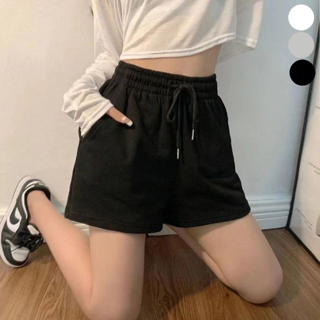 여자 여름 트레이닝 반바지 밴딩 고무줄 짧은 팬츠