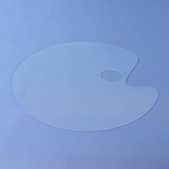 아크릴 미술 팔레트 투명 30x40cm 원형