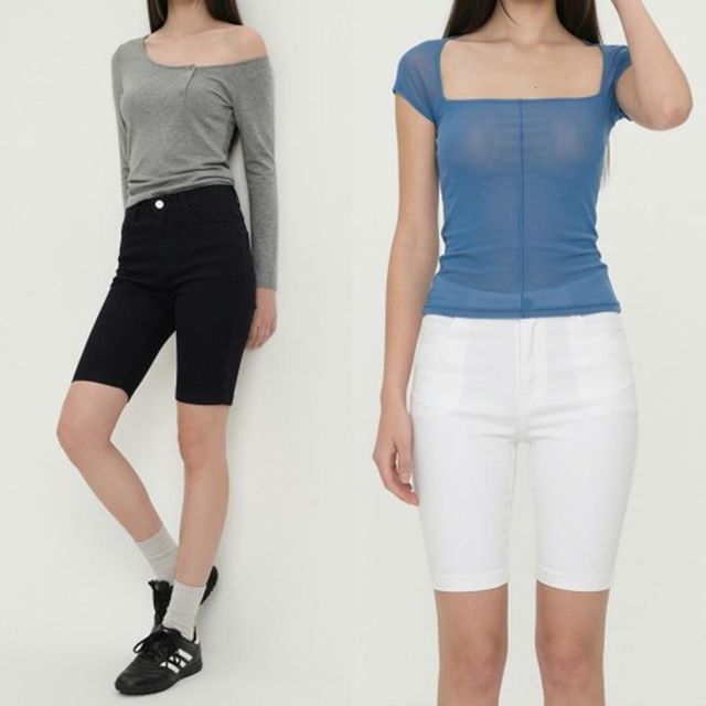 면바지 5부바지 여성반바지 휴가 여름반바지 반바지