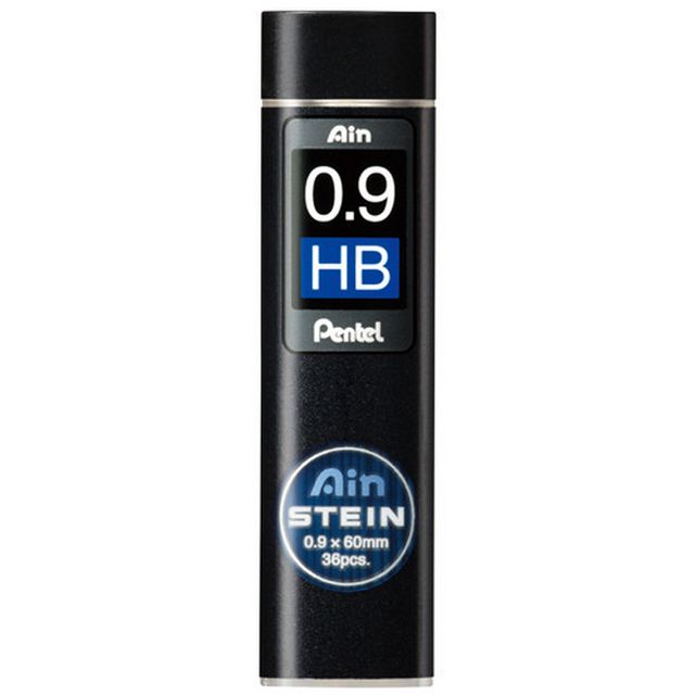 Ain stein 샤프심 0.9mm HB 36본 PENTEL - 부드럽고 끊김 없는 필기