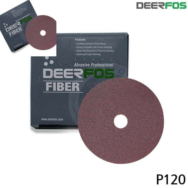화이바 페파 175mm 50장 120방 금속사포 금속용사포 전기샌더사포 원형샌드페이퍼