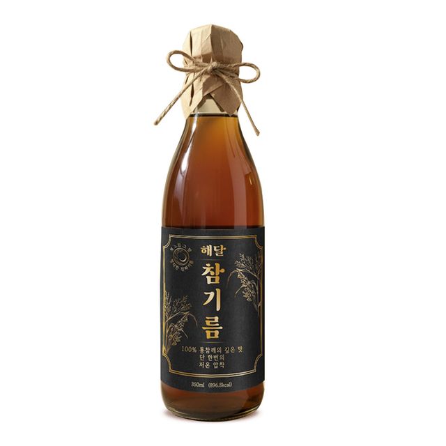 해달 참기름 350ml 1병 벌크 에어셀포장