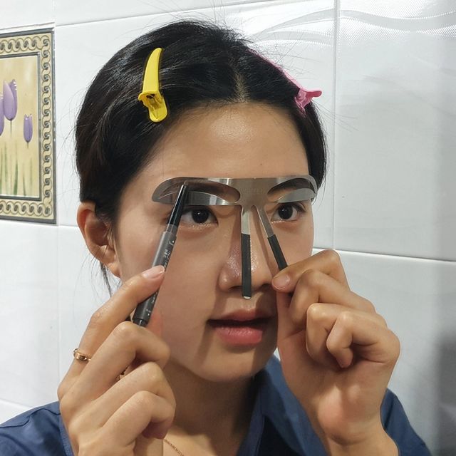 눈썹그리기 가이드 눈썹틀 아치형