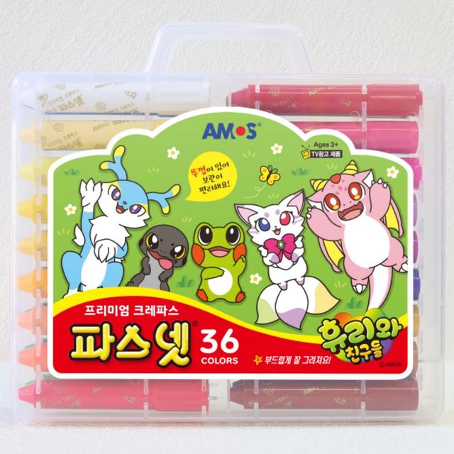 파스넷 36색 8개입 크레파스 미술용품 화구
