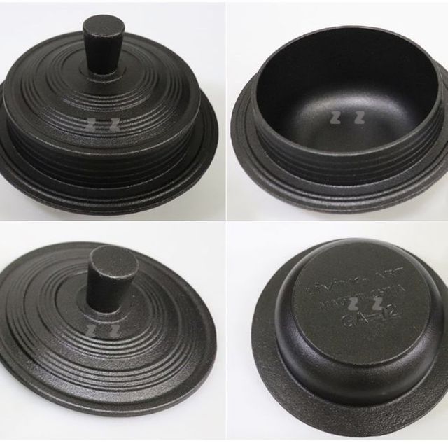 통주물 가마솥 인덕션 12CM 무쇠 가마솥 무쇠 냄비 가마솥 1인돌솥