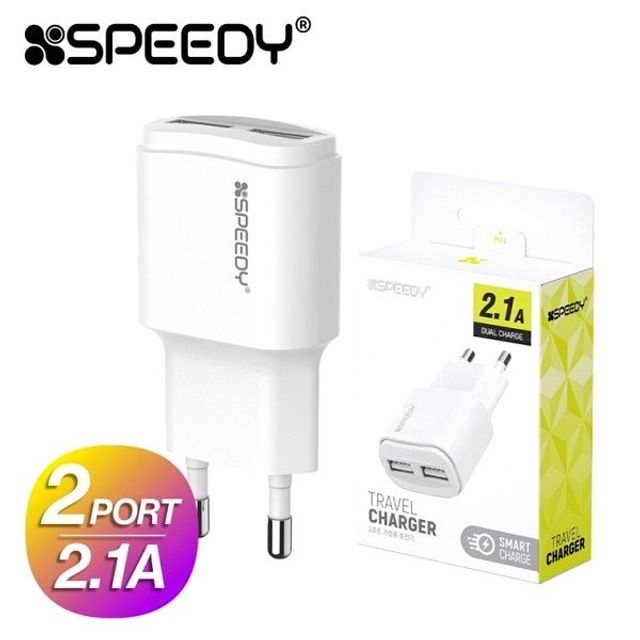 스피디 2Port 가정용충전기 2.1A 어댑터 휴대용충전기