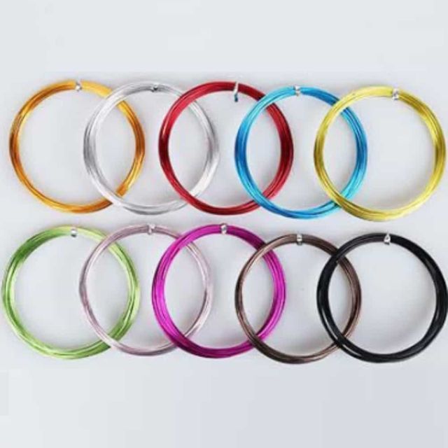 철사 컬러 2.0mm 16M 5개 컬러철사 색철사 철사공예