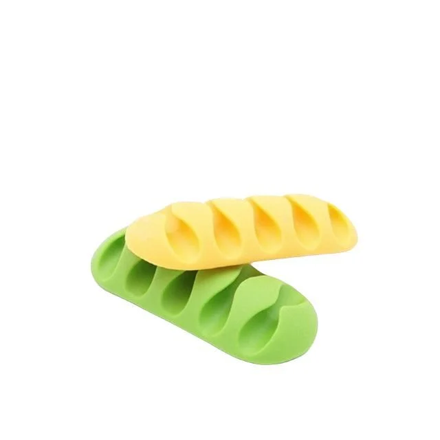 케이블 오거나이저 Green Orange 2pcs 케이블 정리