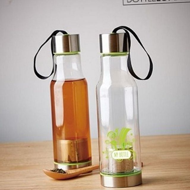 휴대용 녹차 보틀 600ml 물병 트라이탄 젖병 캠핑
