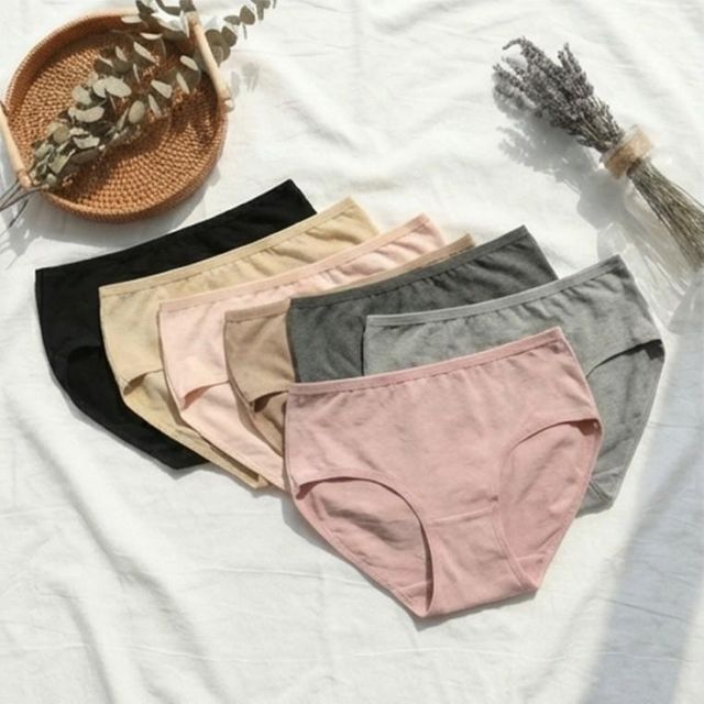 무형광 순면 여성 면스판 팬티 물빠짐없는 데일리팬티