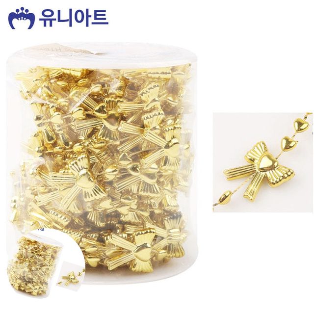비즈공예부자재 비즈공예팔찌부자재 롤체인줄 금색