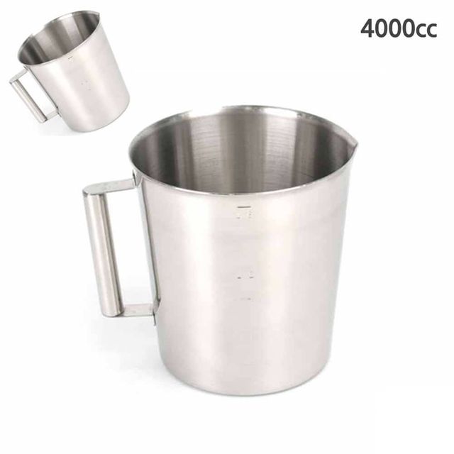 스테인레스 계량컵 4000cc 제과제빵용품 스테인레스컵 위생컵 스텐컵