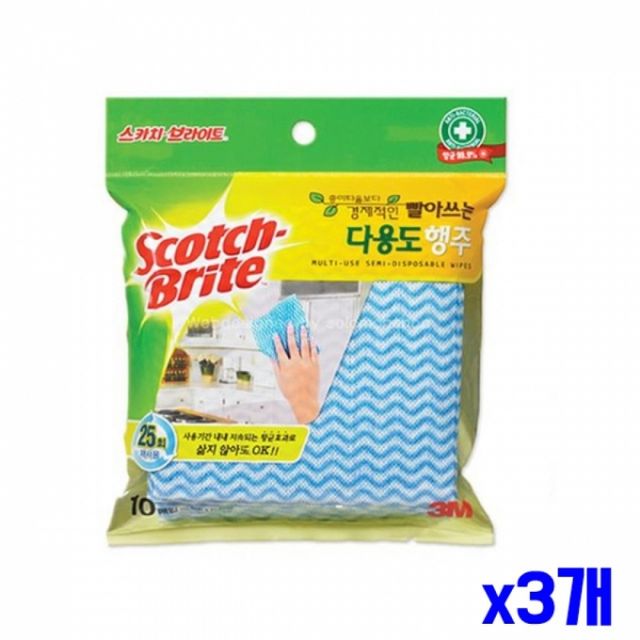 WL 빨아쓰는 다용도 행주 10매입 x3개 일회용행주