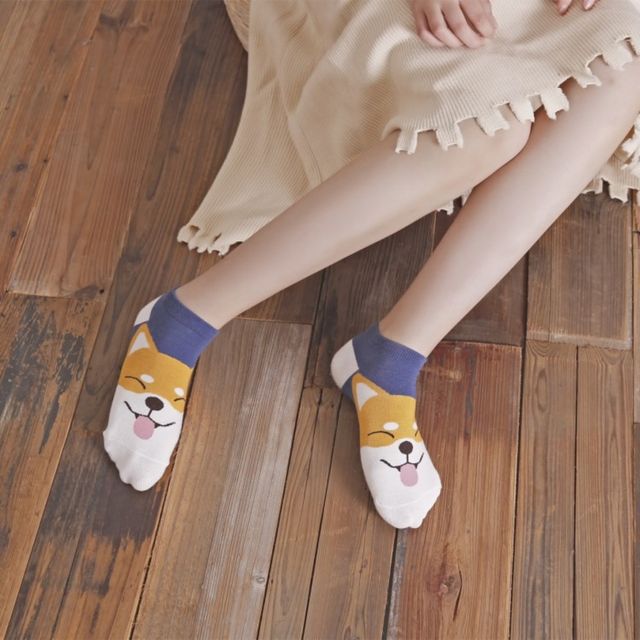 큐트 고양이 여름 여성 발목 양말 2켤레