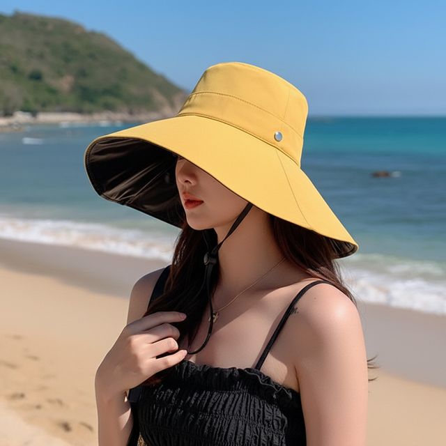 메이리 자외선차단 암막 버킷햇(머스타드)