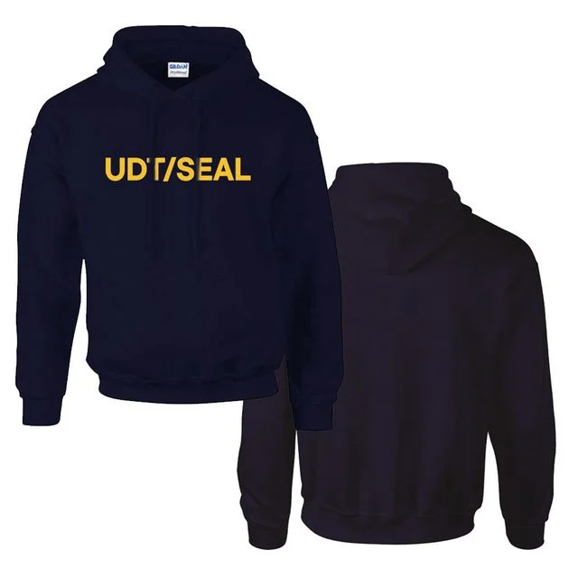 밀리터리 UDT/SEAL 기모 후드티 옐로우 네이비 - 특수부대 ispirited 디자인