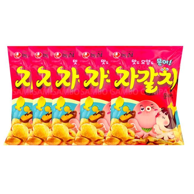 농심자갈치 자갈치문어맛과자(5개)