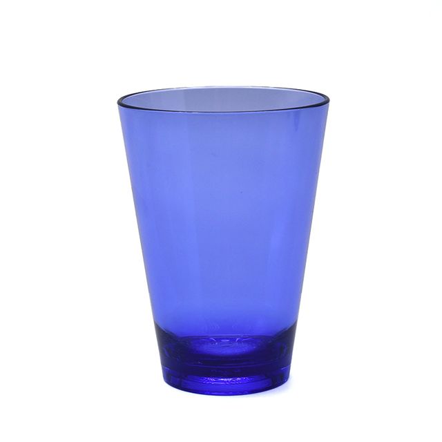 국산 업소용 피씨컵 PC컵 / 330ml 라운드 블루