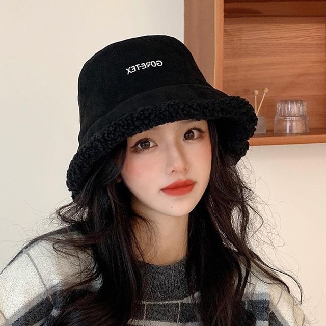 리버시블 귀여운 뽀글이 버킷햇