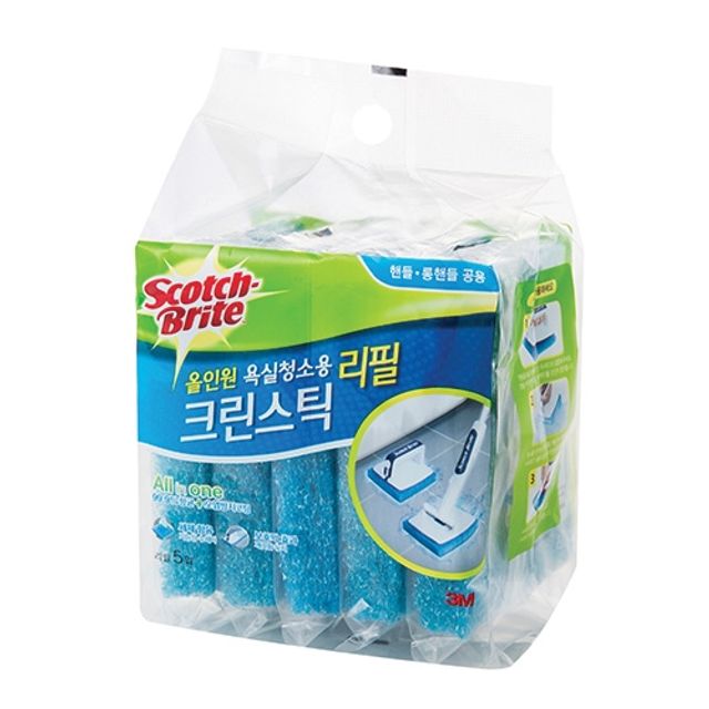 3M)올인원욕실청소용크린스틱리필(5개입)
