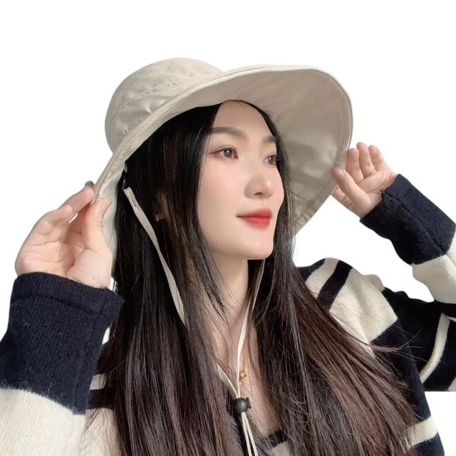 와이어챙 여성용 버킷햇 (베이지)