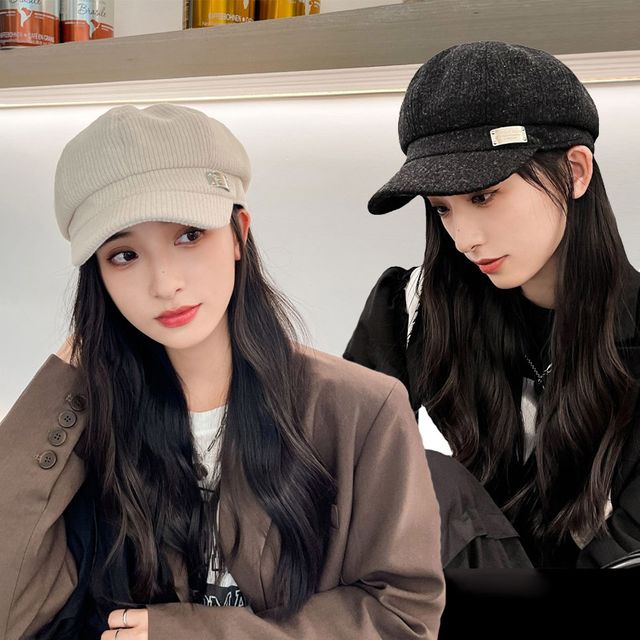예쁜 코듀로이 소재 일상 데일리 보이캡 모자