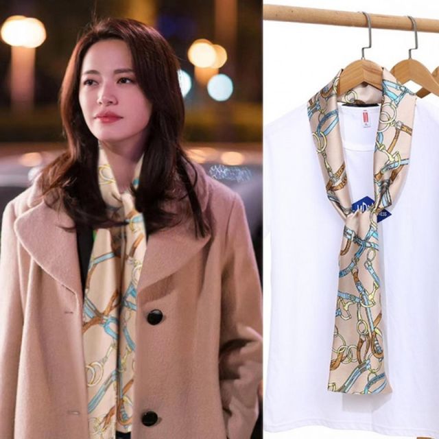여성용 긴 실크 머플러 부드러운 롱 스카프 고급스러운 숄 머플러