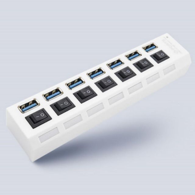 무전원 USB 3.0 개별 멀티 스위치 7포트 허브