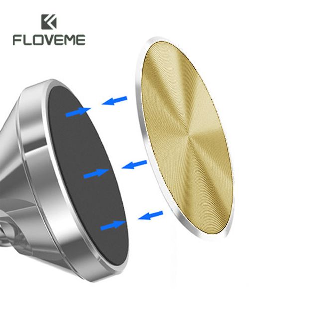 Floveme 메탈 CD패턴 원형 마그네틱 메탈 플레이트
