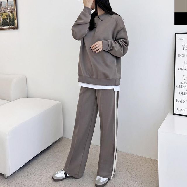 세트 긴팔티셔츠 학생 나들이 긴팔티 루즈핏 30대 티