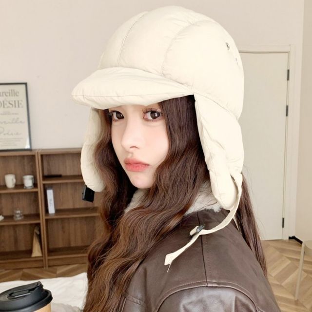 체인징 겨울 방한 귀달이 패딩모자