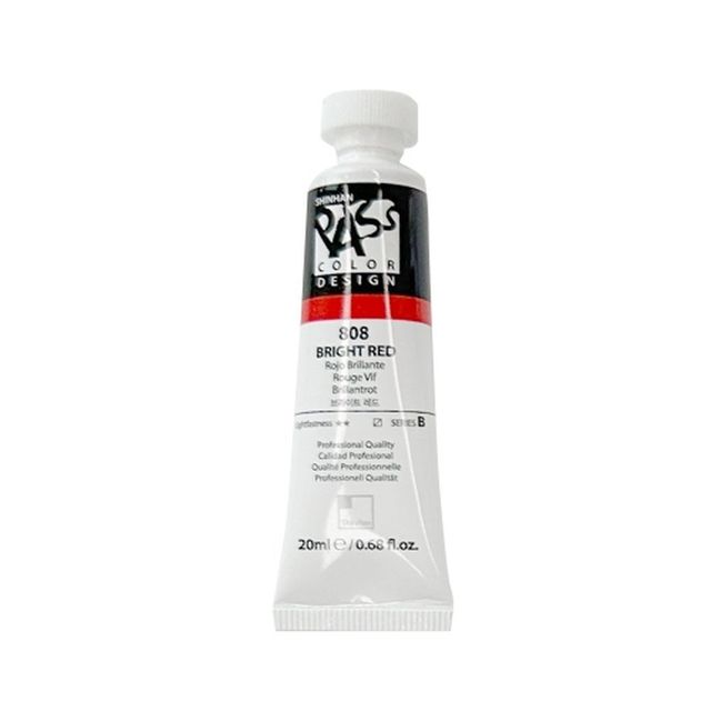 신한 패스컬러물감 낱색 B 20ml 808 브라이트 레드 (3개입)