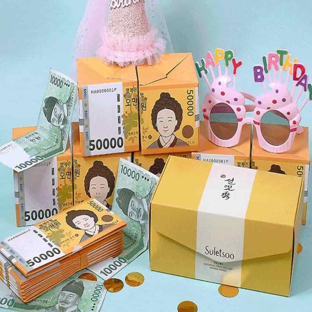 용돈폭죽 돈벼락이벤트 부모님생신이벤트 돈상자 현금이벤트