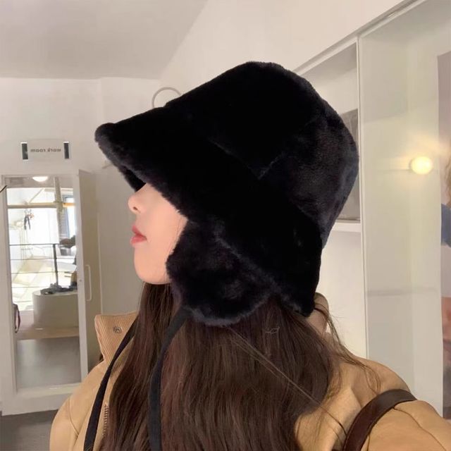 방한 귀도리 버킷햇 니트모자 귀달이모자 털모자