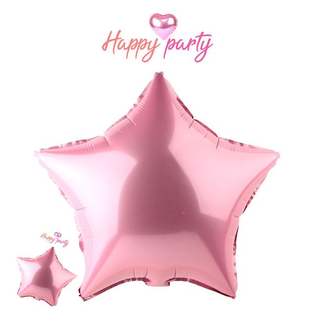 색깔풍선 생일이벤트풍선 호일 모양풍선 별 45cm 라이트핑크