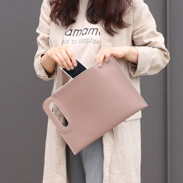 여자 여성 독특한 디자인 심플 패션 손가방 클러치백