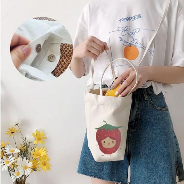 에코백 텀블러 드링크백 미니 데일리백 - 가벼운 외출 필수품