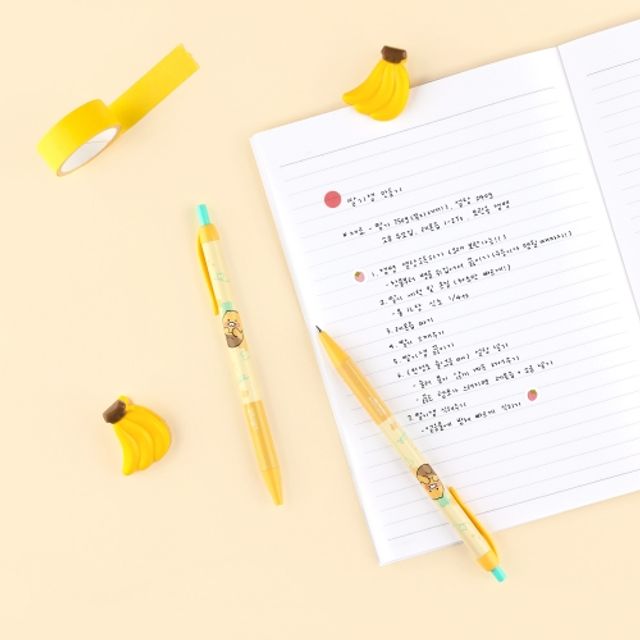 카카오 노크식 볼펜 춘식이 10개입, 귀여운 캐릭터