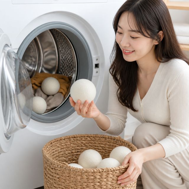 5P 세탁 건조기 울드라이볼 정전기방지 세탁용품
