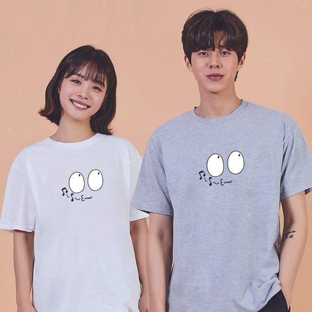 키밍 표정 노래 눈 면반팔티 여름반팔코디