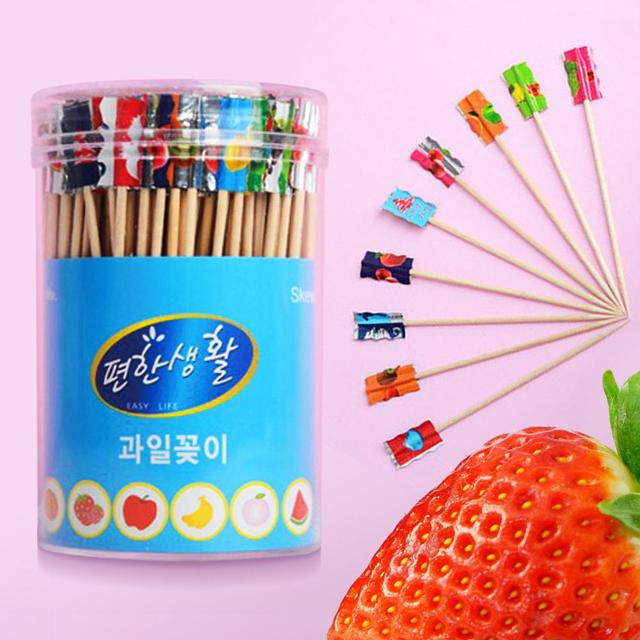 국산 과일 꽂이 이쑤시개 300p - 업소용 요지 세트