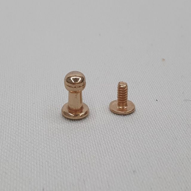 가죽공예 부자재 단추 솔트레지 골드 6mm 5P 솔트레지