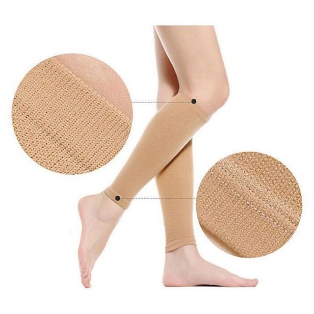 발목부터 무릎까지 단계별 압박 슬림 밴드 보정 서포트 스타킹 2켤레