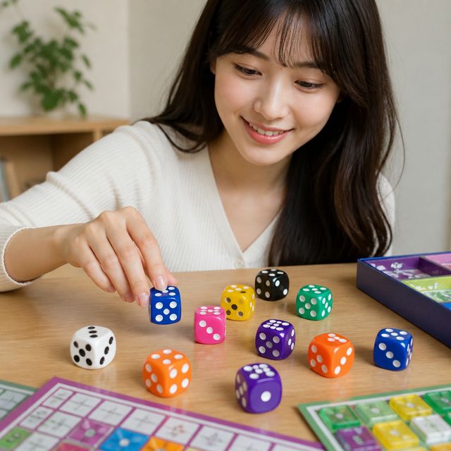14mm 6면 라스베가스 사그라다 보드게임 교구 투명 반투명 컬러 다이스 묶음