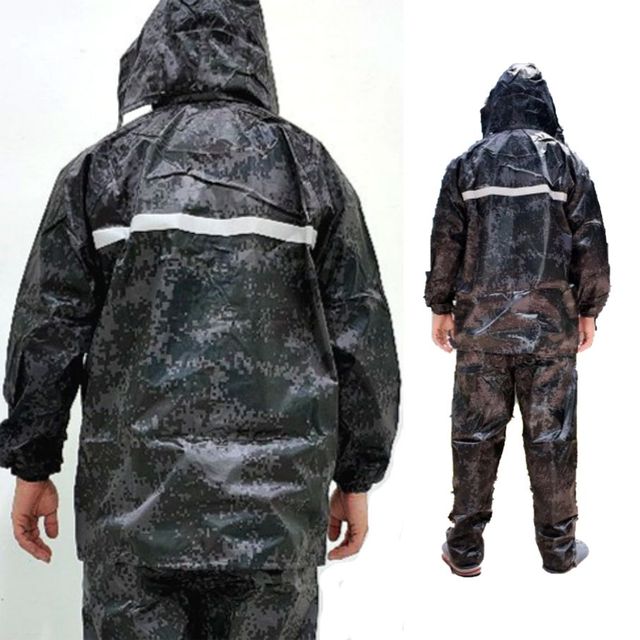등산우의 산업현장 캠핑 배달 CAMO 투피스우비 XL